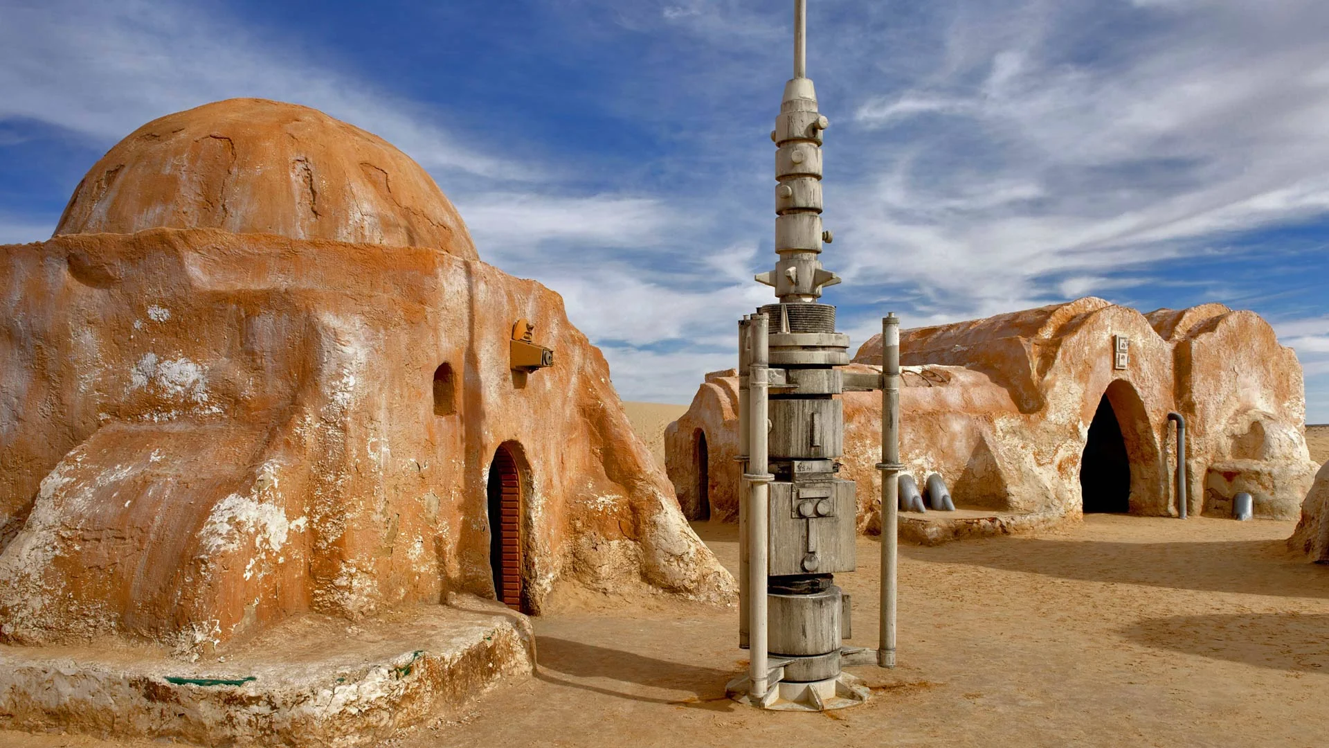 Filming location for the ´Star Wars´ movies, Chott el Djerid, Tunisia