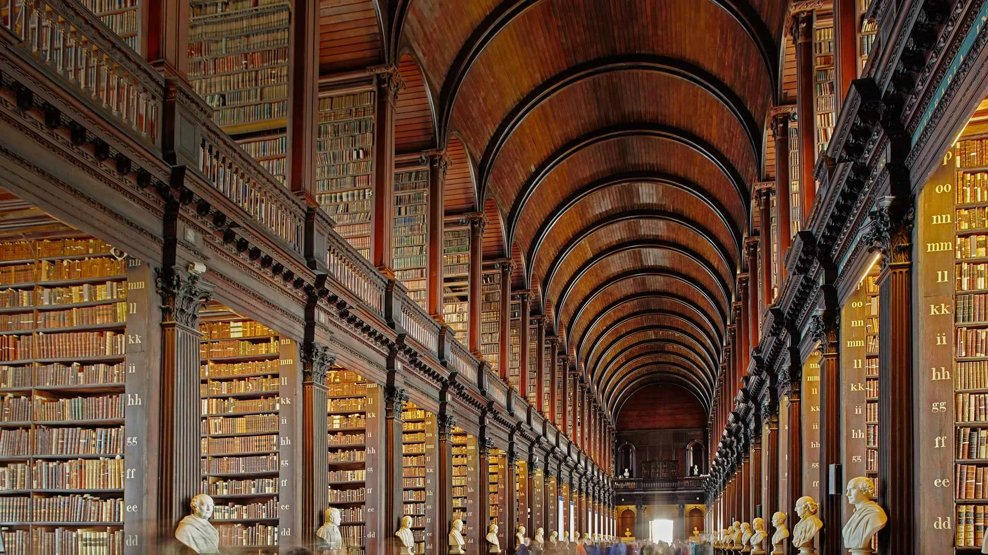 Trinity College Library in Dublin, Ireland