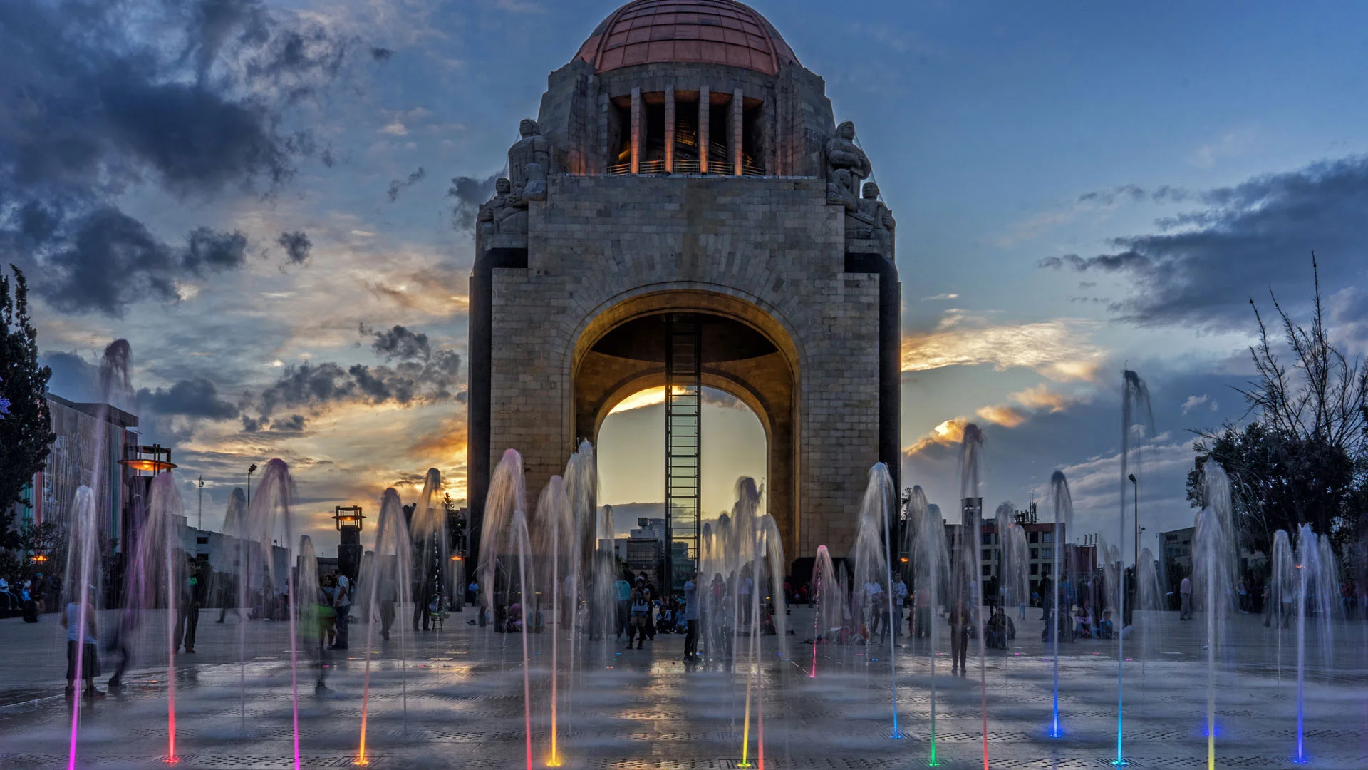 For Mexico's Independence Day, the Monumento a la Revolución in Mexico City