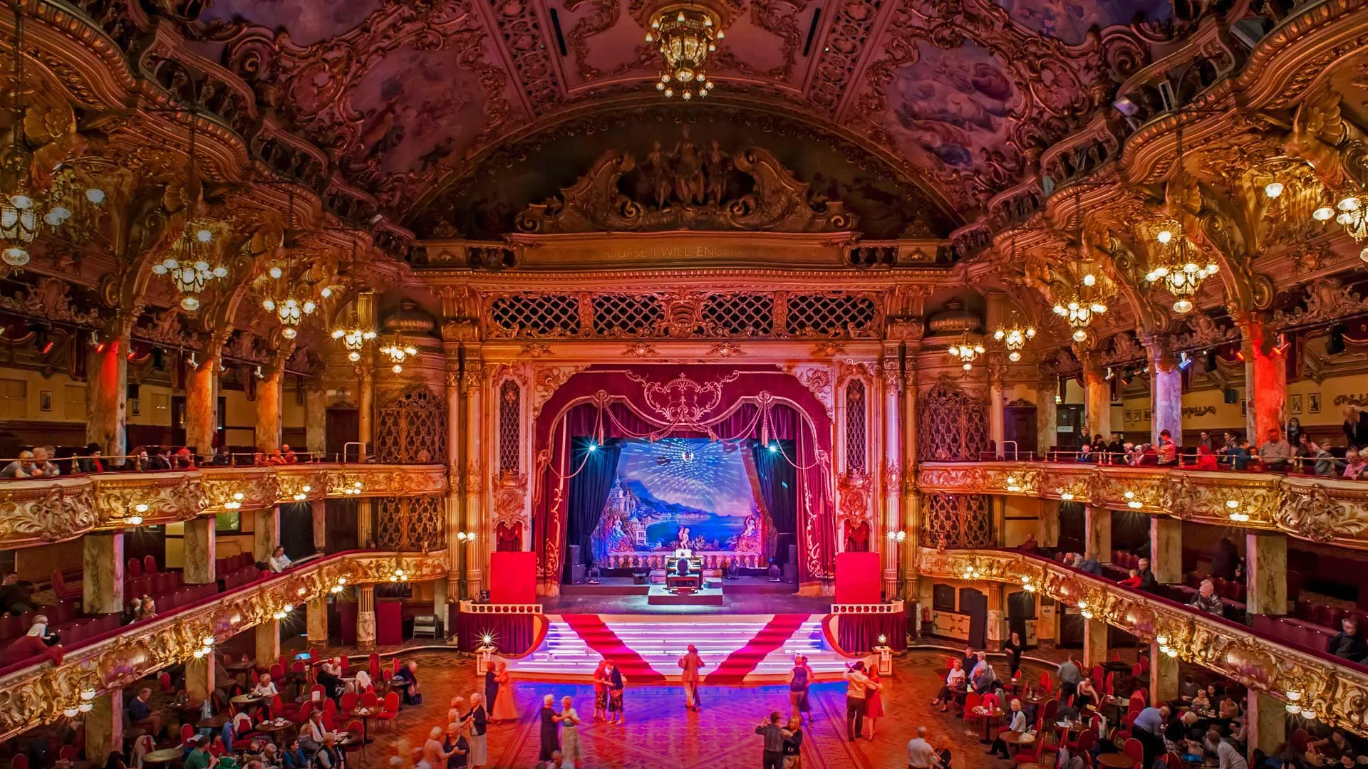 The Blackpool Tower Ballroom in Lancashire, England