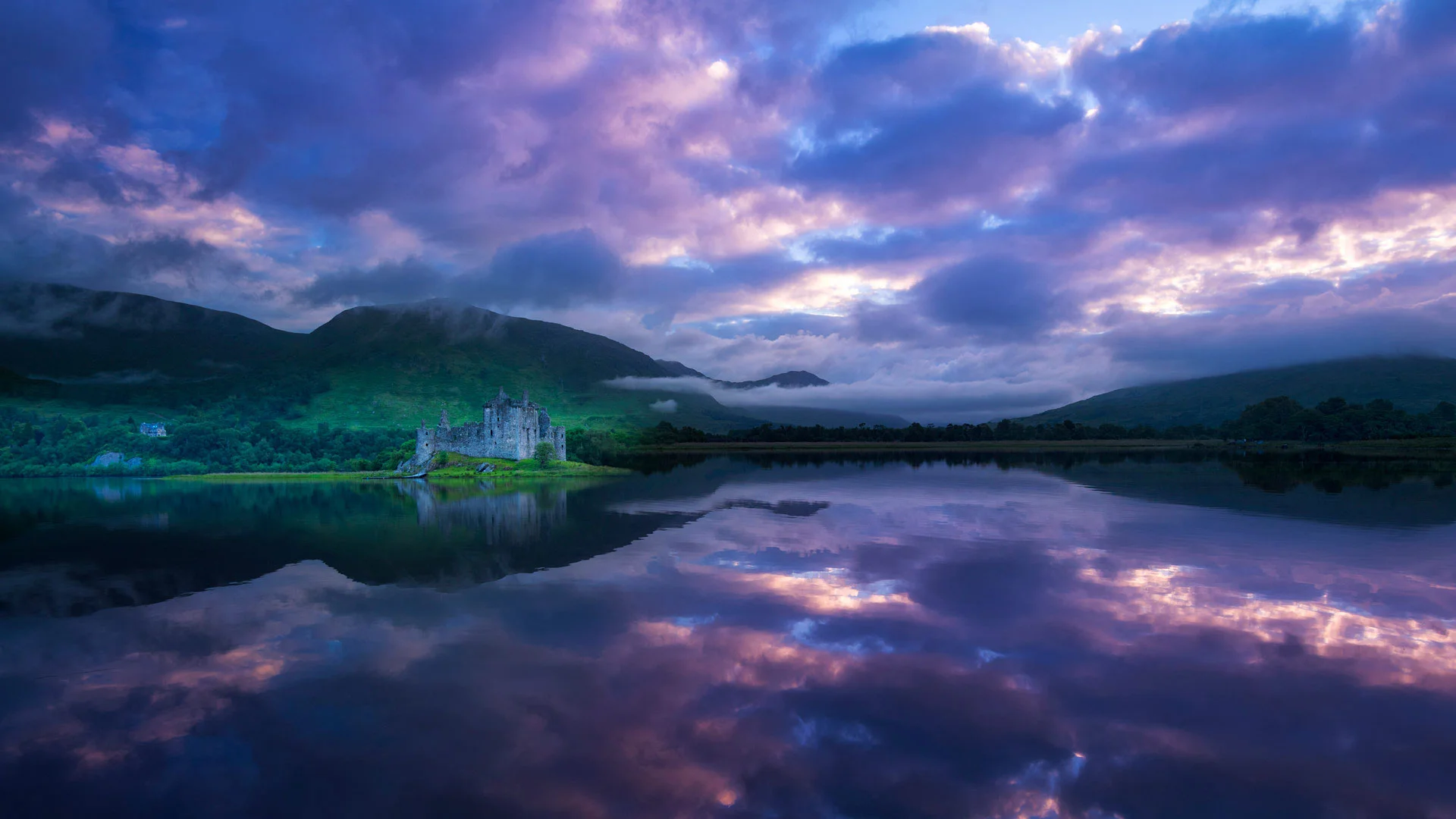 Kilchurn Castle in Scotland for St. Andrew's Day