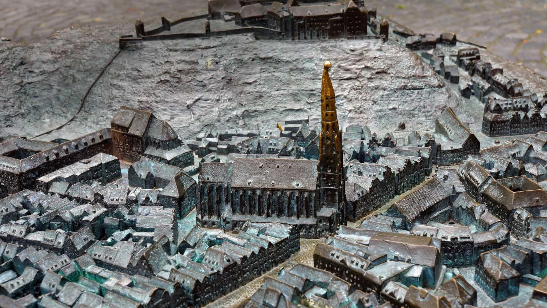 For World Braille Day, a tactile map of Landshut, Germany
