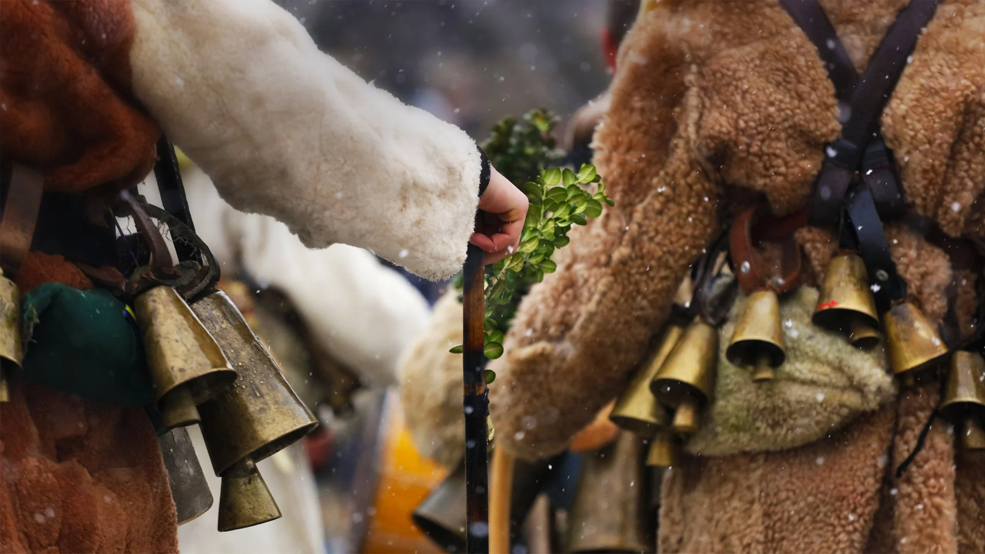 Performers at the International Festival of the Masquerade Games in Pernik, Bulgaria