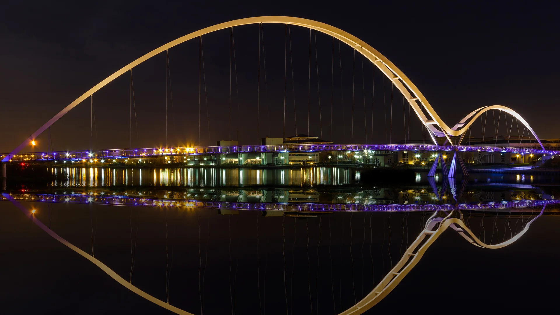 Infinity Bridge in Stockton-on-Tees, England