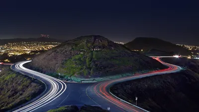 Christmas Tree Point Road and the hills of Twin Peaks, San Francisco