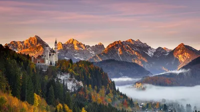 Neuschwanstein Castle in southern Bavaria, Germany