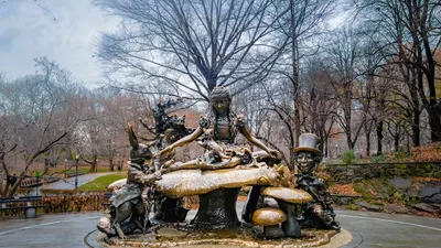 The Alice in Wonderland sculpture in Central Park, New York City