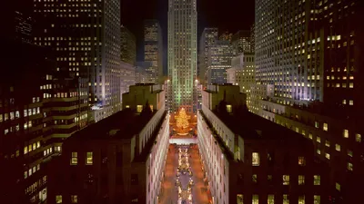 Lighting of the tree at Rockefeller Center in New York City