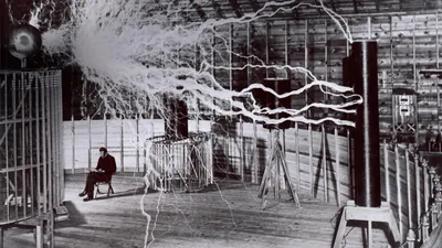 For Science Fiction Day, inventor Nikola Tesla and his magnifying transmitter