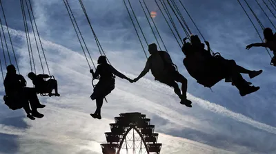 Oktoberfest visitors in Munich, Germany