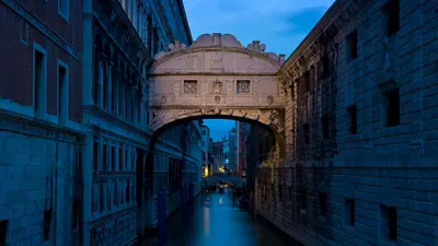 Bridge of Sighs in Venice, Italy