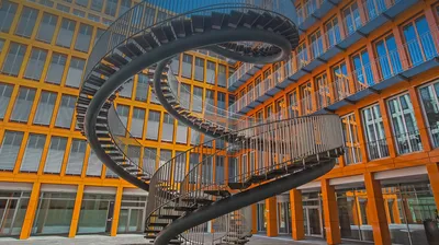 'Umschreibung,' a sculpture by artist Olafur Eliasson in Munich, Germany