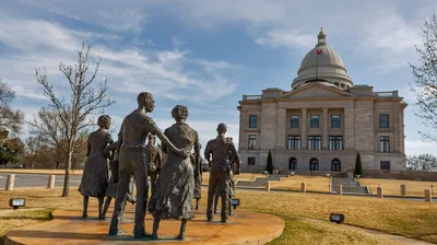 'Testament: The Little Rock Nine Monument,' Little Rock, Arkansas