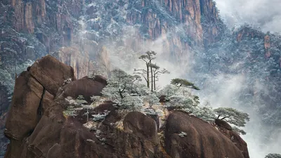 Winter at Huangshan, China