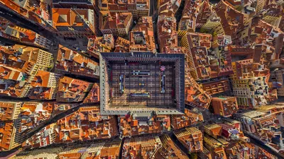 马约尔广场鸟瞰图, 马德里, 西班牙