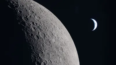 Moon and Earth captured by the Artemis II crew