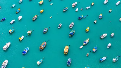 Colorful boats in Marsaxlokk Harbor, Malta