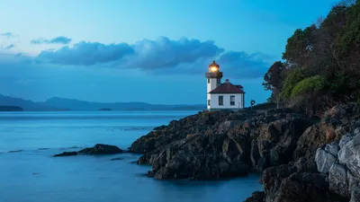 Lime Kiln Lighthouse on San Juan Island, Washington State