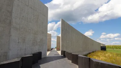 The Flight 93 National Memorial Visitor Center near Shanksville, Pennsylvania